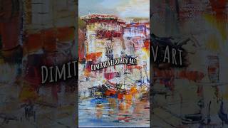 Vibrant Sozopol Summer Coastal Masterpiece dimitarvelichkovart paletteknifeart [upl. by Grimbly]