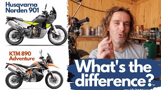 Husqvarna Norden 901 vs KTM 890 Adventure  Major Differences [upl. by Ham]