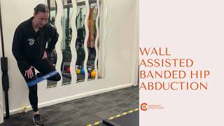 Wall Assisted Banded Hip Abduction [upl. by Stephie]