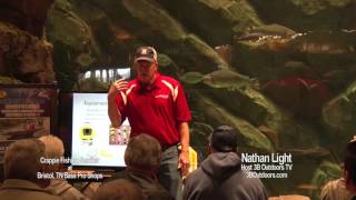 3B Outdoors TV  Crappie Seminar at Bass Pro with Nathan Light [upl. by Haymes189]