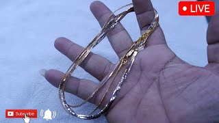 How to make a beautiful 18k gold necklace 🔥🔨 gold18k viral video silver jewellry jewelry [upl. by Gnous]