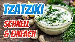 Tzatziki schnell und einfach selber machen  Dip  Grillcoach Gerrit [upl. by Tloc]