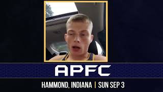 JEREMY STROBEL JR PREVIEWS PRO DEBUT AT APFC7 VS CADE HEROD [upl. by Akinert]