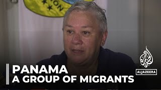 Panama deportation flight US funds return of migrants [upl. by Nibroc]