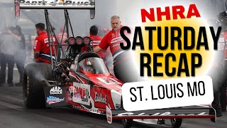 NHRA Saturday St Louis recapLadder recaps race racer dragracing nhra motorsport [upl. by Sivi]