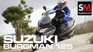 Prueba Suzuki Burgman 125 2014 [upl. by Inait]