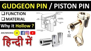 Piston Pin  Gudgeon Pin  Wrist Pin [upl. by Akceber972]