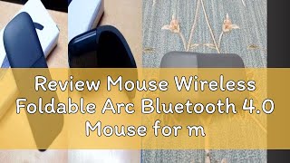 Review Mouse Wireless Foldable Arc Bluetooth 40 Mouse for microsoft surface pro Folding Bluetooth [upl. by Wolgast]