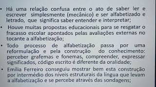 19 de maio de 2020 Alfabetização e Letramento segundo Magda Soares [upl. by Flemming48]