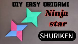 How to make a DIY Paper Ninja Star Shuriken  Origami ⭐  diy origami ninjastars viral craft [upl. by Iak]