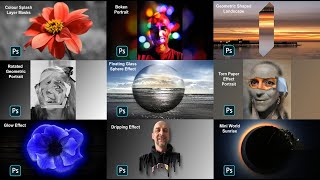 Photoshop Tutorials  9 Creative Projects for Beginners to Intermediates Free Course 2 [upl. by Hayne394]