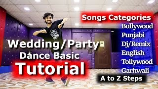 Wedding Dance  Party Dance Tutorial for Beginners Hindi  All Categories songs  Ajay Poptron [upl. by Erick]