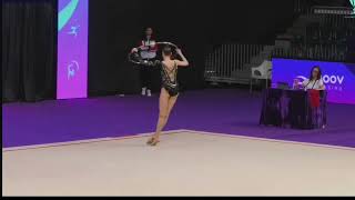 Darja VARFOLOMEEV GERMANY  Hoop Final  ClujNapuca FIG World Challenge Cup 2024 [upl. by Yanahs255]