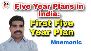 Five Year Plans in India  First Five Year Plan  Simplified with Mnemonic [upl. by Grae]