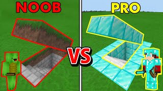 Minecraft NOOB vs PRO Secret Bunker BUILD CHALLENGE [upl. by Retsel]