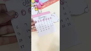 I Made a Cute Paper Mini Calendar diy shorts shortfeed [upl. by Krasnoff23]