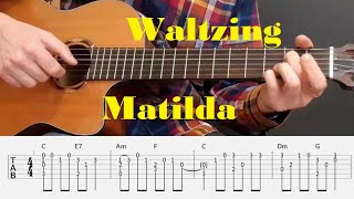 Waltzing Matilda  Fingerstyle Guitar Tutorial with tabs and chords [upl. by Heywood]