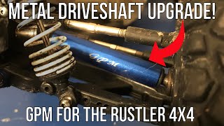 Metal Driveshafts for the Rustler 4x4 VXL  Install Test Run and Blowout [upl. by Rubina688]