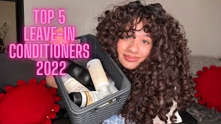 TOP 5 CURLY HAIR LEAVEIN CONDITIONERS 2022 I USED THESE THE MOST [upl. by Ury921]