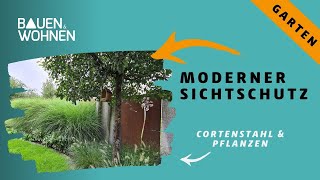 Moderner Sichtschutz im Garten [upl. by Lednam]