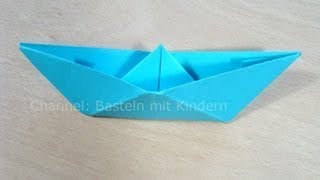 Papierschiff falten  Papier falten  Origami Boot  Einfaches Schiff basteln mit Papier [upl. by Bilow]