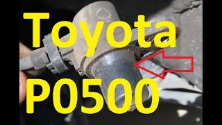 Causes and Fixes Toyota P0500 Code Vehicle Speed Sensor A [upl. by Aljan236]