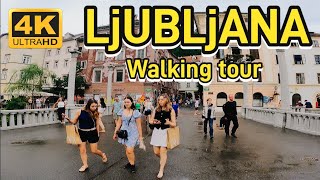 Ljubljana  Slovenia  walking tour 2024 [upl. by Gnat]