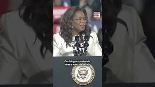 Oprah Winfrey delivered a passionate speech at Kamala Harris rally in Philadelphia [upl. by Anauqat162]