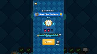 dark elixir challenge 🤯  Part 2  clash royale  shorts battleroyale supercell [upl. by Caritta]