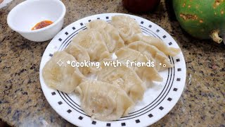 Cooking with Friends Vlog  Todays menu is dumpling 🥟 [upl. by Tera951]