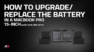 How to UpgradeReplace the Battery in a MacBook Pro 15inch late 2016  mid 2017 [upl. by Rolyks]