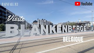 Blankenberge Belgium  walking city tours 4K [upl. by Asillem]