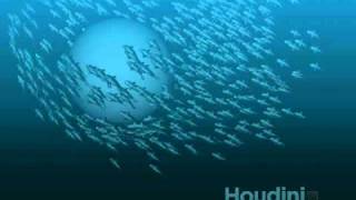 Houdini Fish flock RampD [upl. by Charlotte]