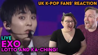 EXO  Lotto amp KaCHING Live in Seoul  UK KPop Fans Reaction [upl. by Krause]