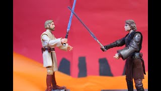 Anakin Skywalker VS ObiWan Kenobi Stop Motion [upl. by Linneman]