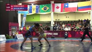 BRONZE WW  50 kg P SOUZA DE ARA BRA v G ASCA VILCAPO PER [upl. by Genaro]