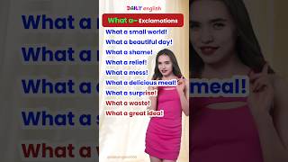 What a Exclamations Collocationsenglishvocabulary learnenglish [upl. by Forlini]