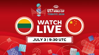 Round of 16  Lithuania v China  Full Basketball Game  FIBA U17 Basketball World Cup 2024 [upl. by Edea]