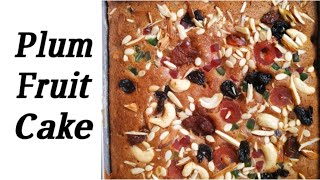 Christmas Special Fruit Plum Cake Recipe without Oven  Eggless Cake recipes  No Alcohol [upl. by Elstan]