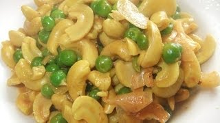 Cashewnuts ampGreen pea Curry [upl. by Cully]