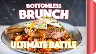 THE ULTIMATE BOTTOMLESS BRUNCH BATTLE  Sorted Food [upl. by Edythe718]