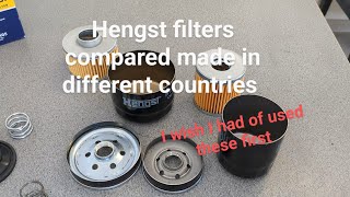 Hengst oil filters from different factories compared [upl. by Hemphill]