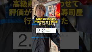 高級寿司と思わせて、評価低すぎる寿司屋行かせてみた おーがすと イケメン ドッキリ 低評価 [upl. by Annalee]