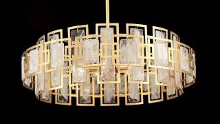 Savoy House Portia 5Light Chandelier in True Gold [upl. by Airlee]