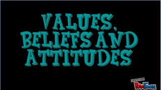 Values Beliefs and Attitudes Definitions [upl. by Lerat]