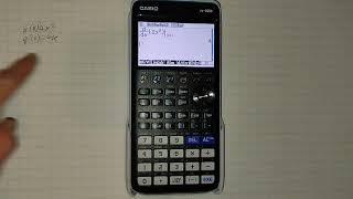 How to differentiate on the CASIO fxCG50 graphing calculator [upl. by Eatnom]