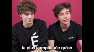 Inside Skam France avec Axel Auriant et Maxence DanetFauvel aka Lucas et Elliot eng subs [upl. by Lucais]