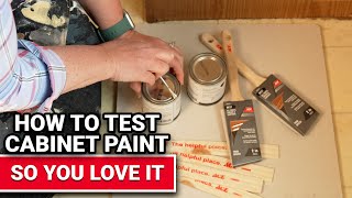 How To Test Cabinet Paint Color  Ace Hardware [upl. by Merow]