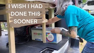 I upgraded to a Redodo Lithium Battery  Solo Female Vanlife electrical [upl. by Elroy]