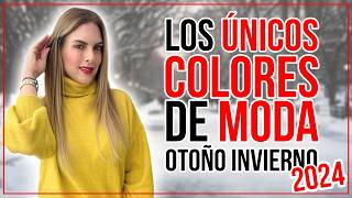 Los 7 COLORES DE MODA más USADOS de este Otoño Invierno 20242025  Daniela Liepert [upl. by Orr]